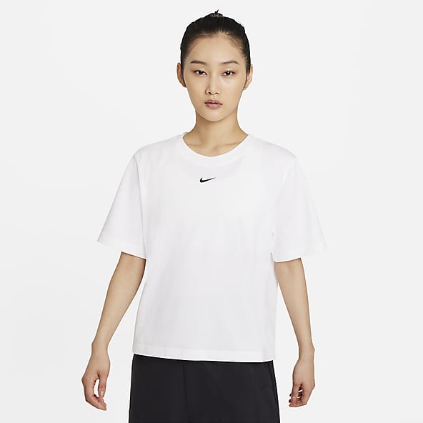 Nike white tops womens deals